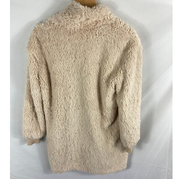 C&C California Cream Fuzzy Sherpa Jacket Size Medium - Picture 5 of 5